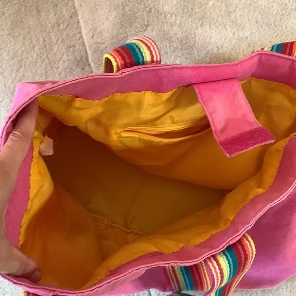 Lovely Disney Cotton Rainbow Strap Detail Quality Lined Tote - Picture 5 of 8